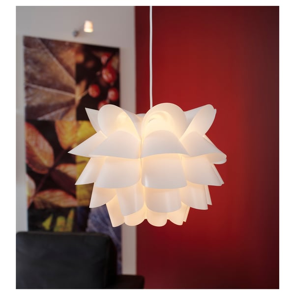 KNAPPA pendant lamp, white, 46 cm