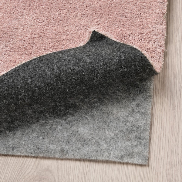 KNARDRUP Carpet, short hair - pale pink 133x195 cm , 133x195 cm