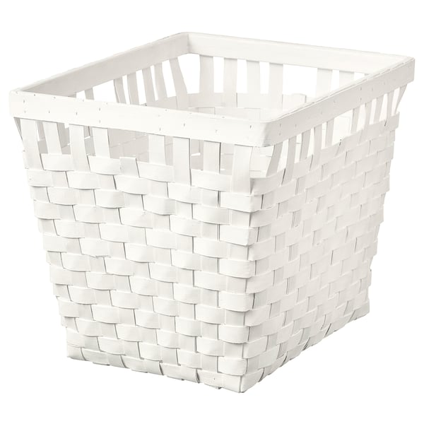 KNARRA - KNARRA Basket, white, 38x29x30 cm