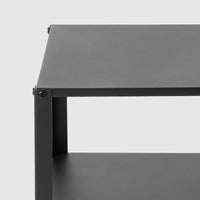 KNARREVIK - Bedside table, black, 37x28 cm