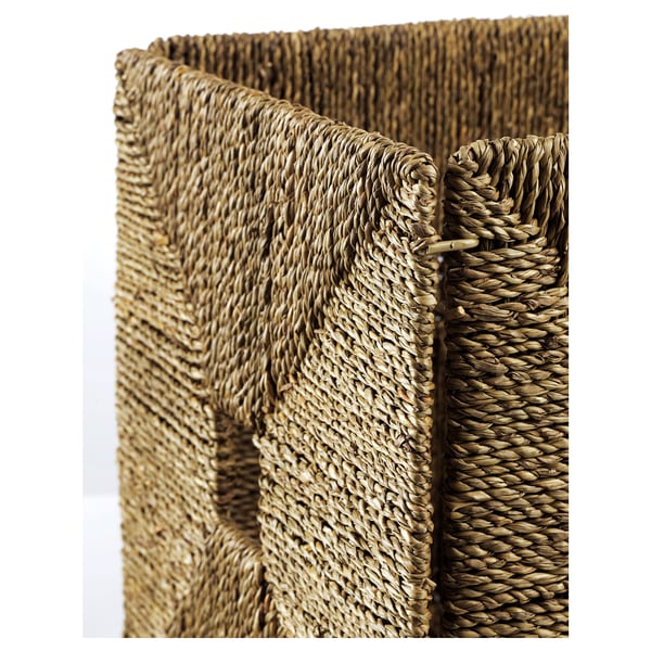 KNIPSA basket, seagrass, 32x33x32 cm
