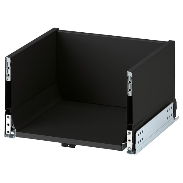 KNIVSHULT drawer, high, dark grey, 40x37 cm