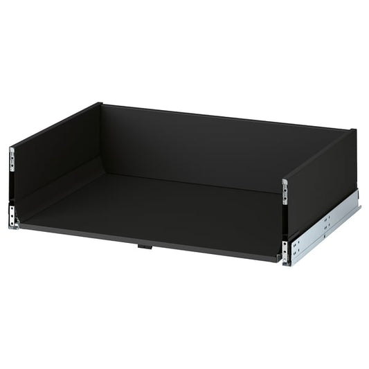 KNIVSHULT Drawer, high, dark grey, 80x60 cm