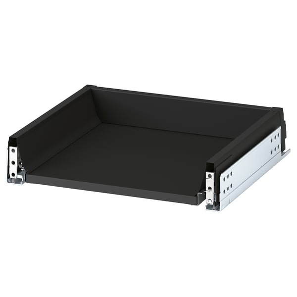 KNIVSHULT drawer, low, dark grey, 40x37 cm