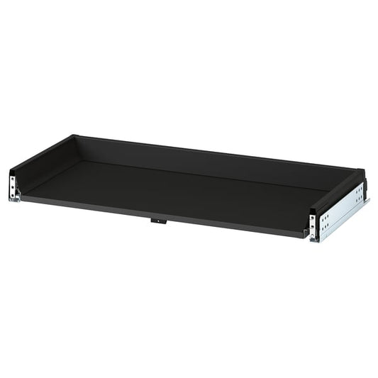 KNIVSHULT Drawer, low, dark grey, 80x37 cm