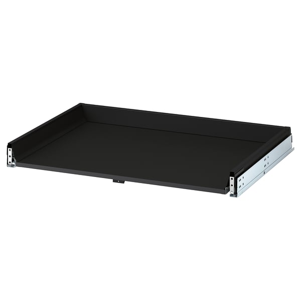 KNIVSHULT - KNIVSHULT Drawer, low, dark grey, 80x60 cm