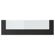 KNIVSHULT drawer front, high, dark grey, 80 cm