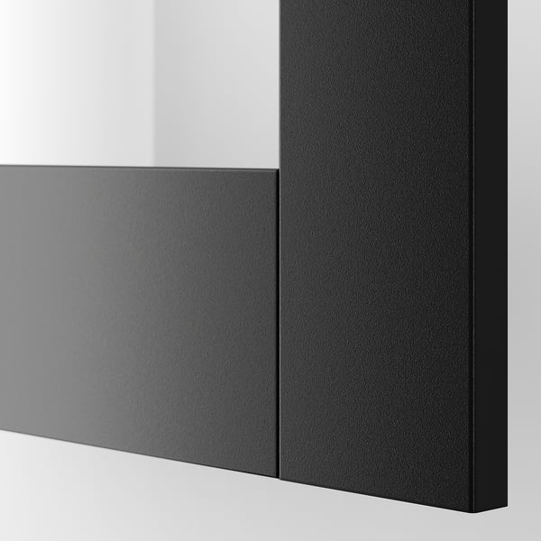 KNIVSHULT drawer front, high, dark grey, 60 cm