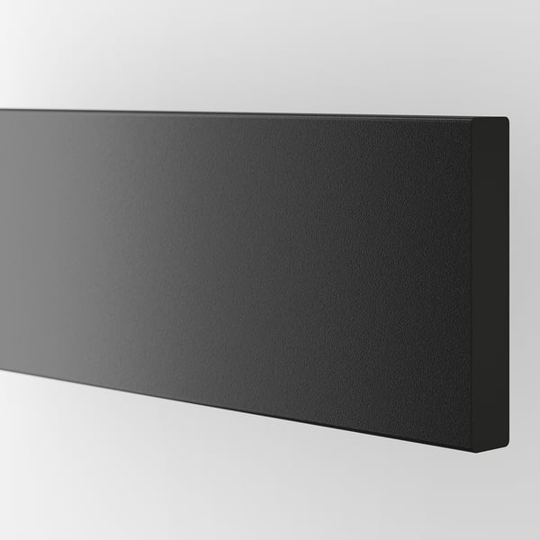 KNIVSHULT drawer front, low, dark grey, 40 cm