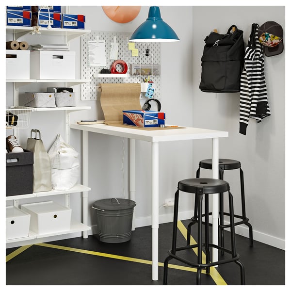 KNODD bin with lid, grey, 16 l