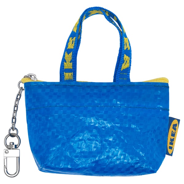KNÖLIG - KNÖLIG Key ring, small blue, 9x7 cm