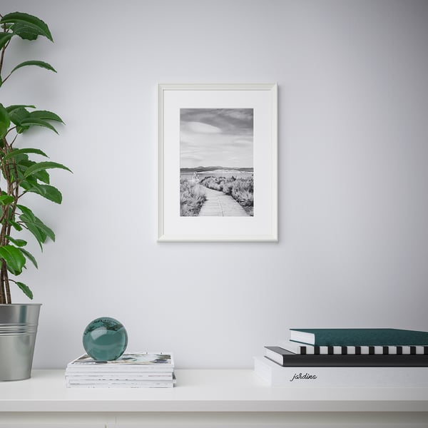 KNOPPÄNG frame, white, 30x40 cm