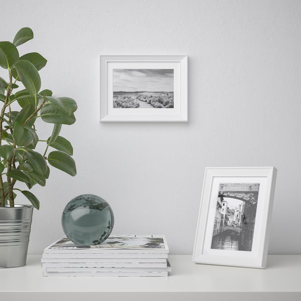 KNOPPÄNG frame, white, 13x18 cm