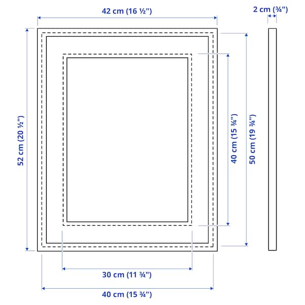 Ikea KNOPPÄNG - Frame, white, 40x50 cm