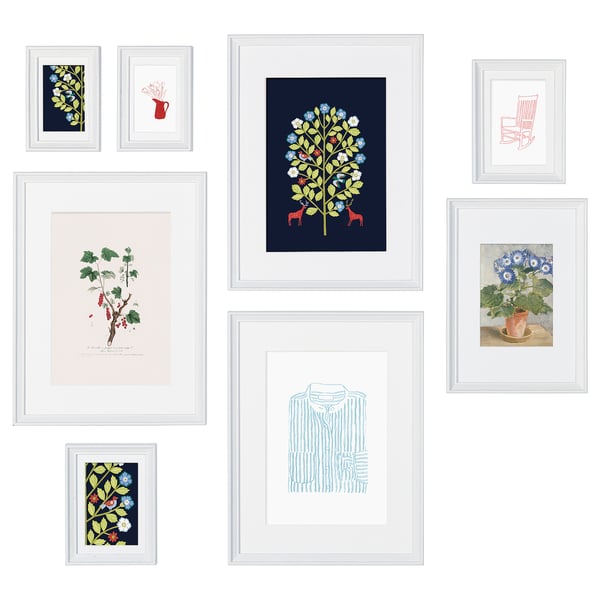 KNOPPÄNG - KNOPPÄNG Frame with poster, set of 8, folk tales