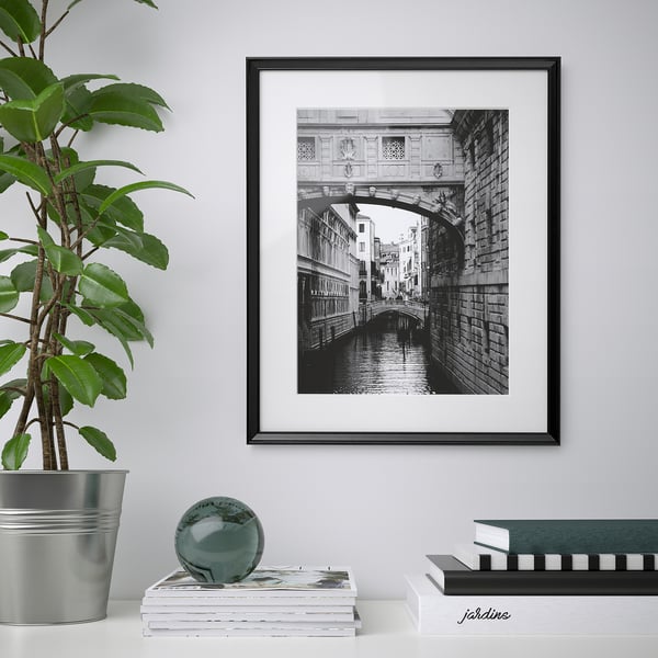 KNOPPÄNG frame, black, 40x50 cm