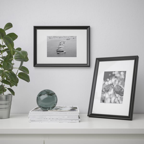 KNOPPÄNG frame, black, 21x30 cm
