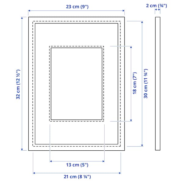 Ikea KNOPPÄNG - Frame, black, 21x30 cm