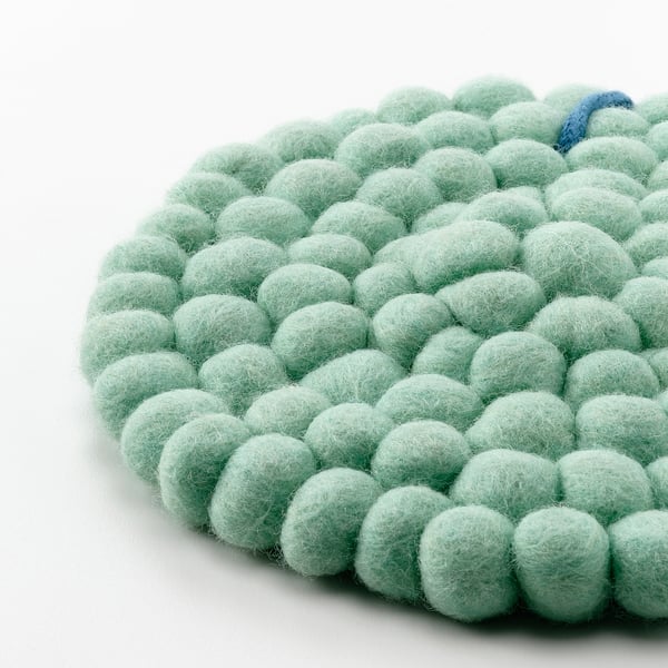 KNORRHAJ pot stand, light green, 18 cm