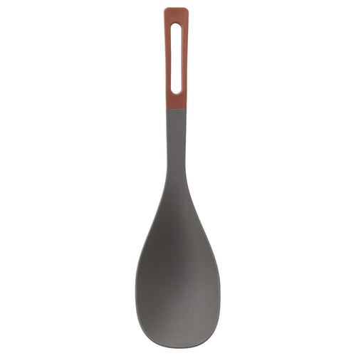 KNORRHANE deep spoon for cooking, dark grey-brown/red-brown, 31 cm