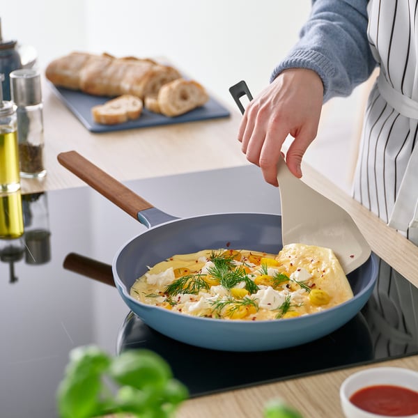 KNORRHANE spatula, light beige/anthracite, 32 cm