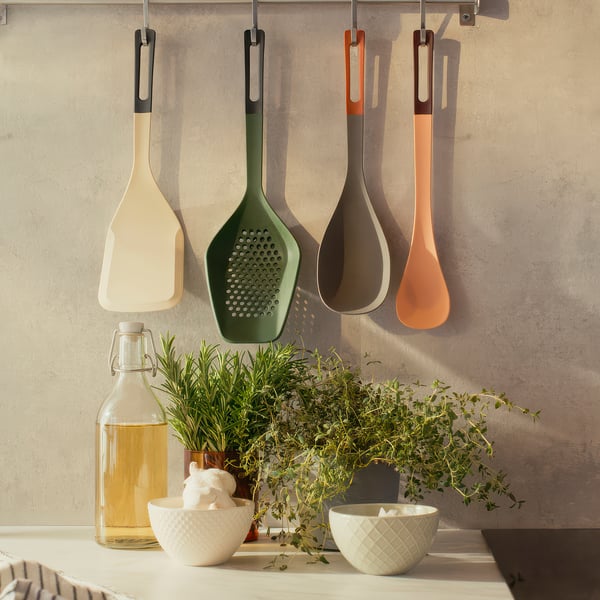 KNORRHANE All-purpose kitchen utensil, dark green/anthracite, 34 cm