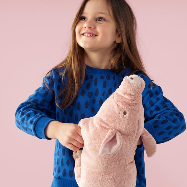 KNORRIG - KNORRIG Soft toy, pig/pink