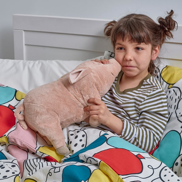 KNORRIG - KNORRIG Soft toy, pig/pink