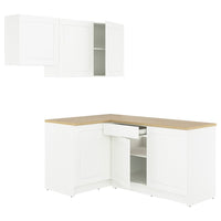 KNOXHULT corner kitchen, white frame