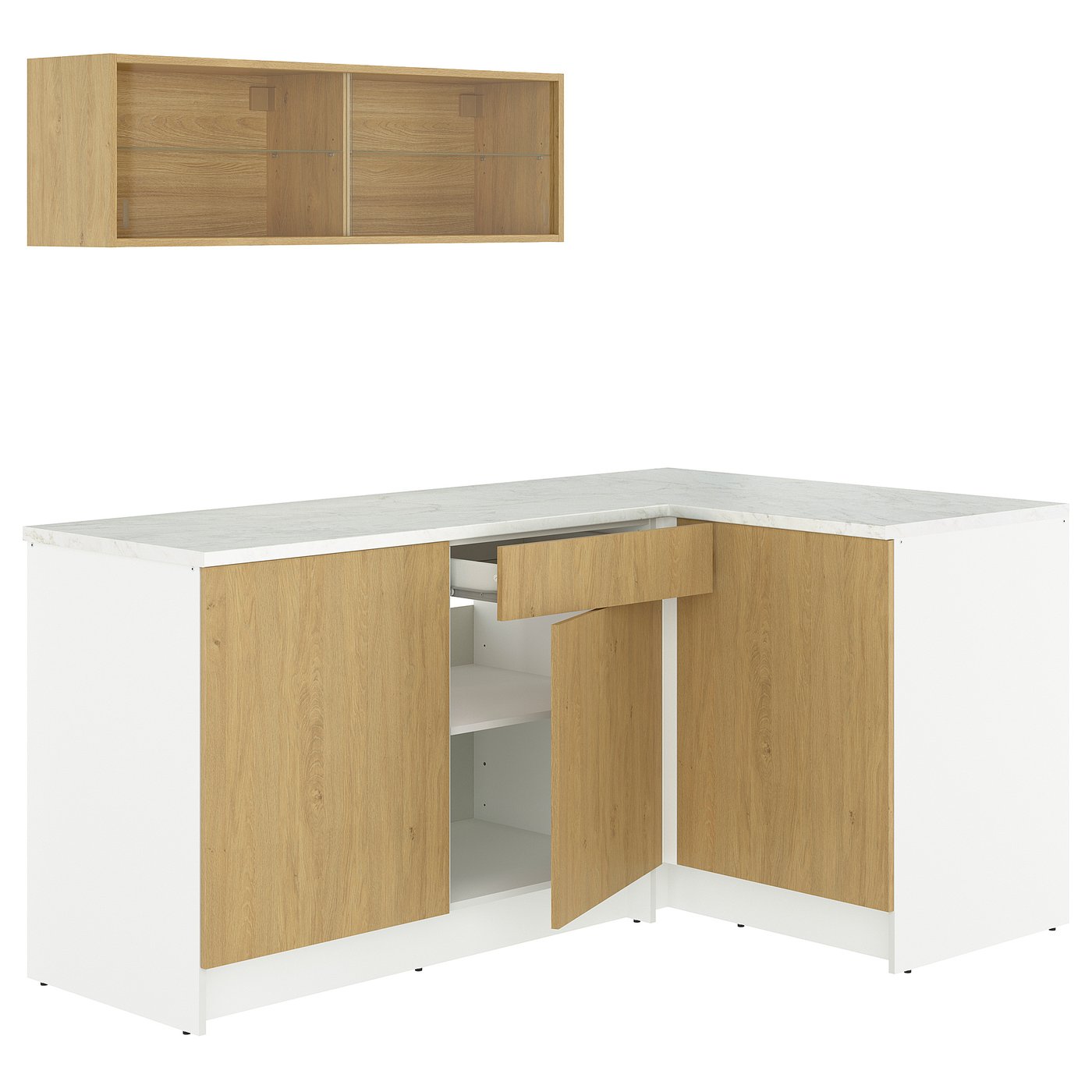 KNOXHULT corner kitchen, oak effect