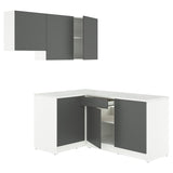 KNOXHULT corner kitchen, dark grey