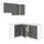 KNOXHULT Corner kitchen, dark gray