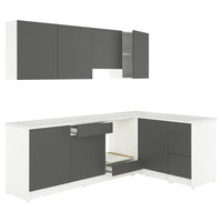 KNOXHULT corner kitchen, dark grey