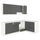 KNOXHULT Corner kitchen, dark gray
