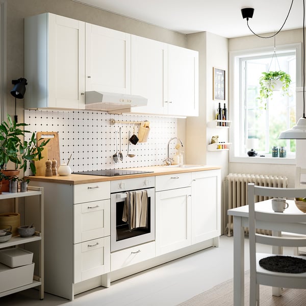 KNOXHULT - KNOXHULT Kitchen, white frame, 220x61x220 cm