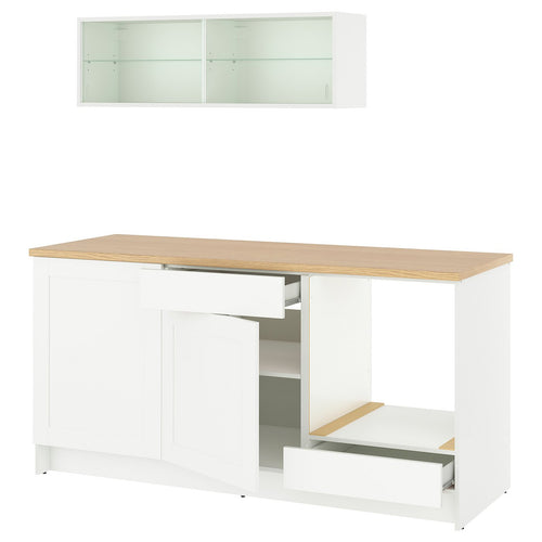 KNOXHULT kitchen, white frame, 180.0x220.0x61.0 cm