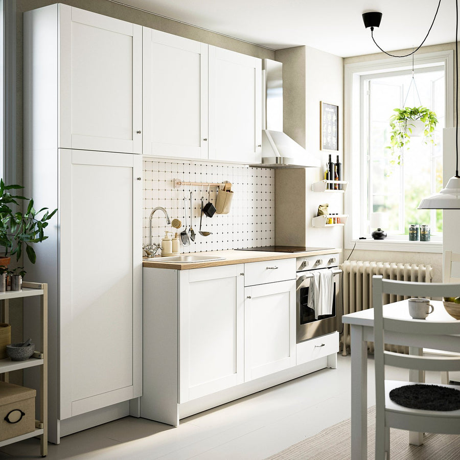KNOXHULT kitchen, white frame, 240x61x220 cm