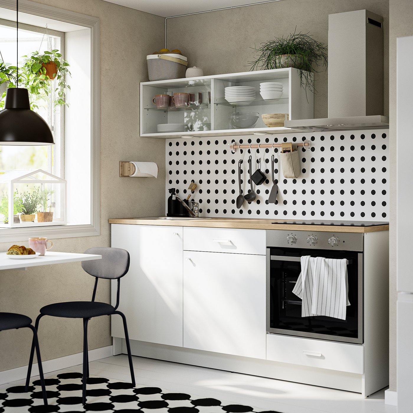 KNOXHULT kitchen, white, 180.0x220.0x61.0 cm
