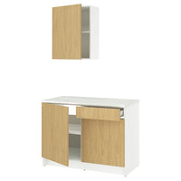 KNOXHULT kitchen, oak effect, 120x61x220 cm