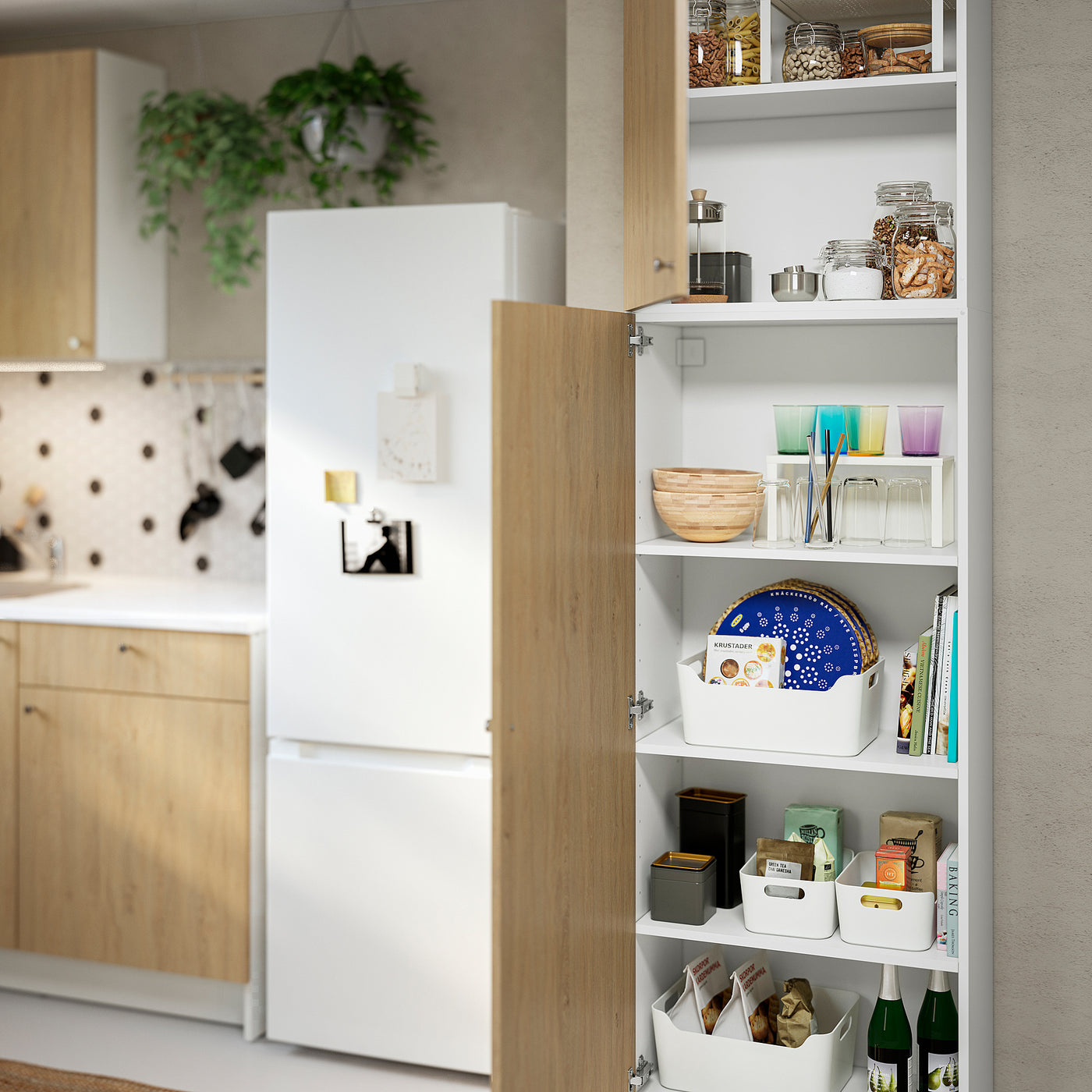 KNOXHULT kitchen, oak effect, 240x61x220 cm