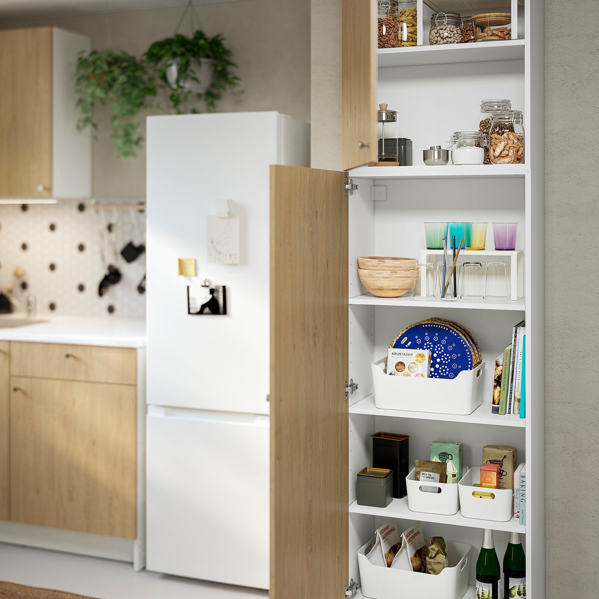 KNOXHULT kitchen, oak effect, 240x61x220 cm