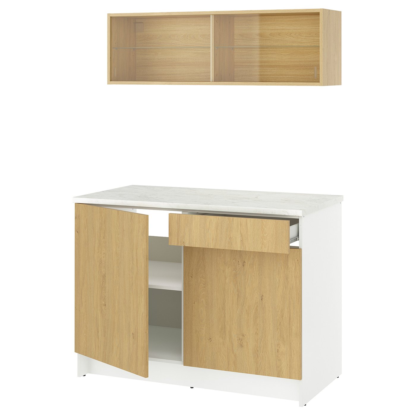 KNOXHULT kitchen, oak effect, 120x61x220 cm