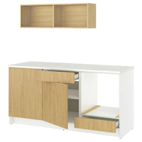 KNOXHULT kitchen, oak effect, 180x61x220 cm