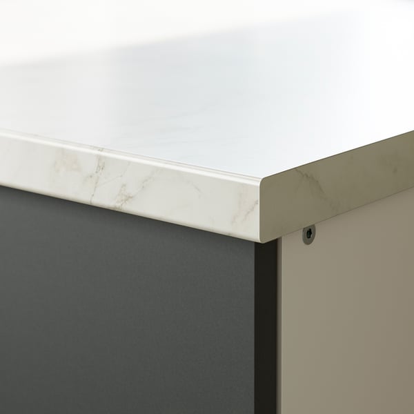KNOXHULT Kitchen, dark gray, 220x61x220 cm