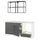 KNOXHULT kitchen, dark grey, 180x61x220 cm