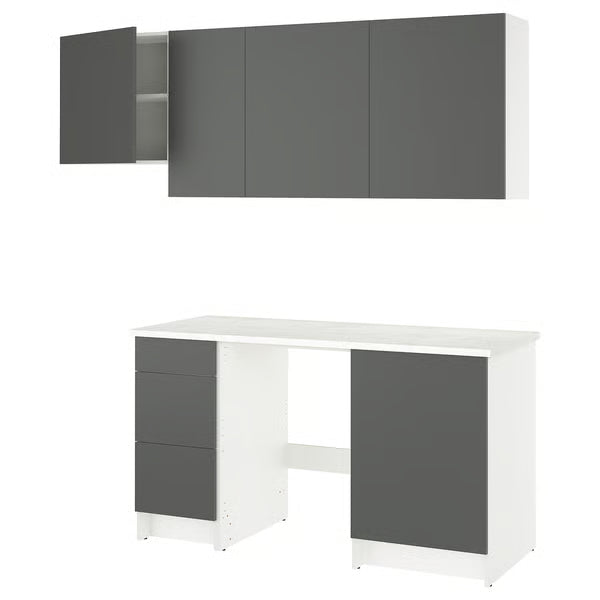 KNOXHULT - KNOXHULT Kitchen, dark grey, 220x61x220 cm