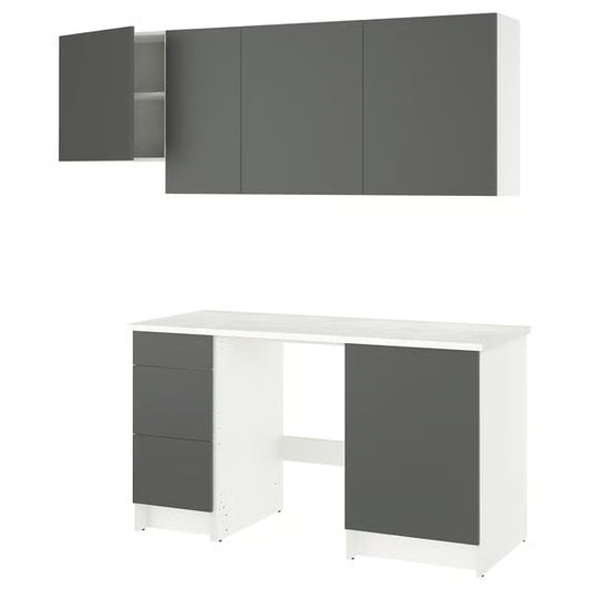 KNOXHULT - KNOXHULT Kitchen, dark grey, 220x61x220 cm