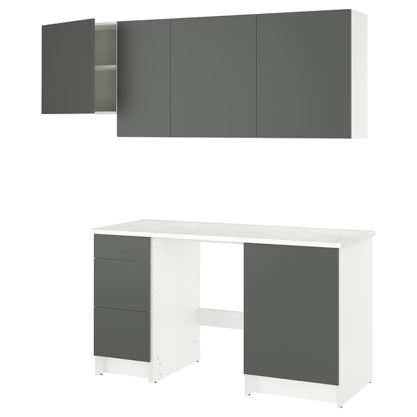 KNOXHULT - KNOXHULT Kitchen, dark grey, 220x61x220 cm