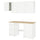 KNOXHULT - KNOXHULT Kitchen, white frame, 220x61x220 cm