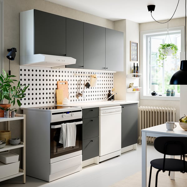 KNOXHULT - KNOXHULT Kitchen, dark grey, 220x61x220 cm